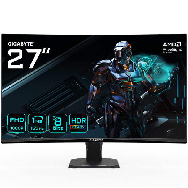 Gigabyte GS27F 27" Full HD Gaming Monitor - IPS, 165Hz, 1ms, HDMI, DP